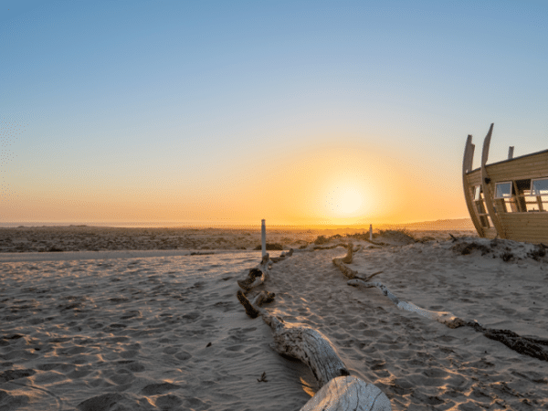 sunset view from desert