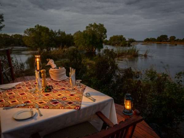 Sindabezi Island, part of Tongabezi  Lodge. Victoria Falls. Livingstone. Zambia