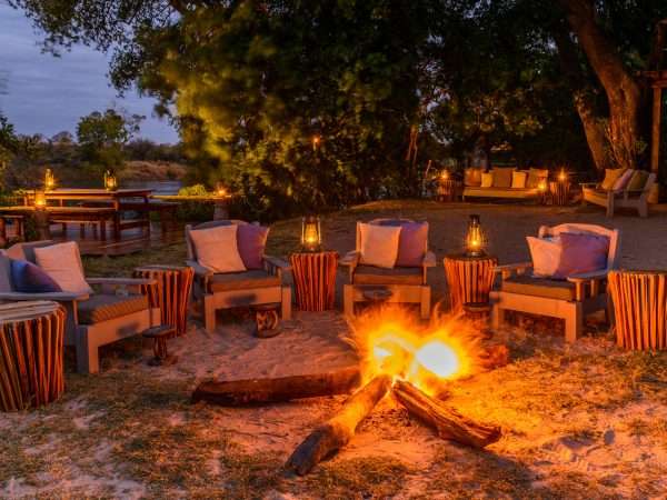 Sindabezi Island, part of Tongabezi  Lodge. Victoria Falls. Livingstone. Zambia