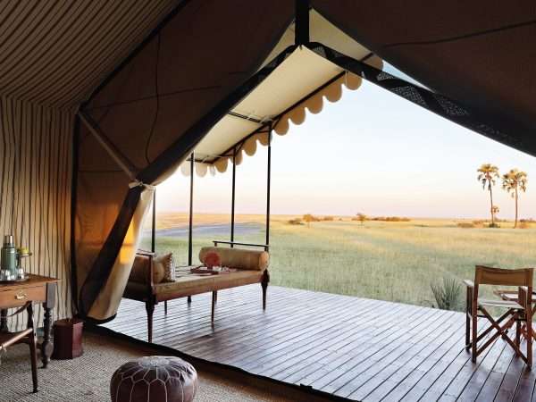3San Camp - Bedroom view across the pans
