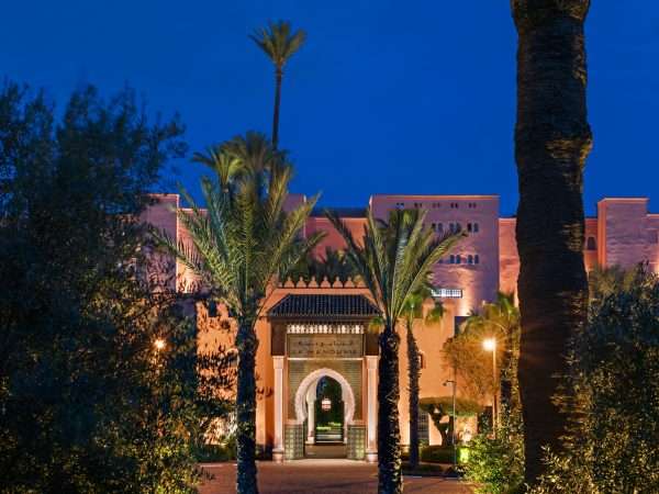 Entrance to the Hotel, La Mamounia Hotel, Marrakech, Morocco. Photo by Alan Keohane www.still-images.net for La Mamounia
