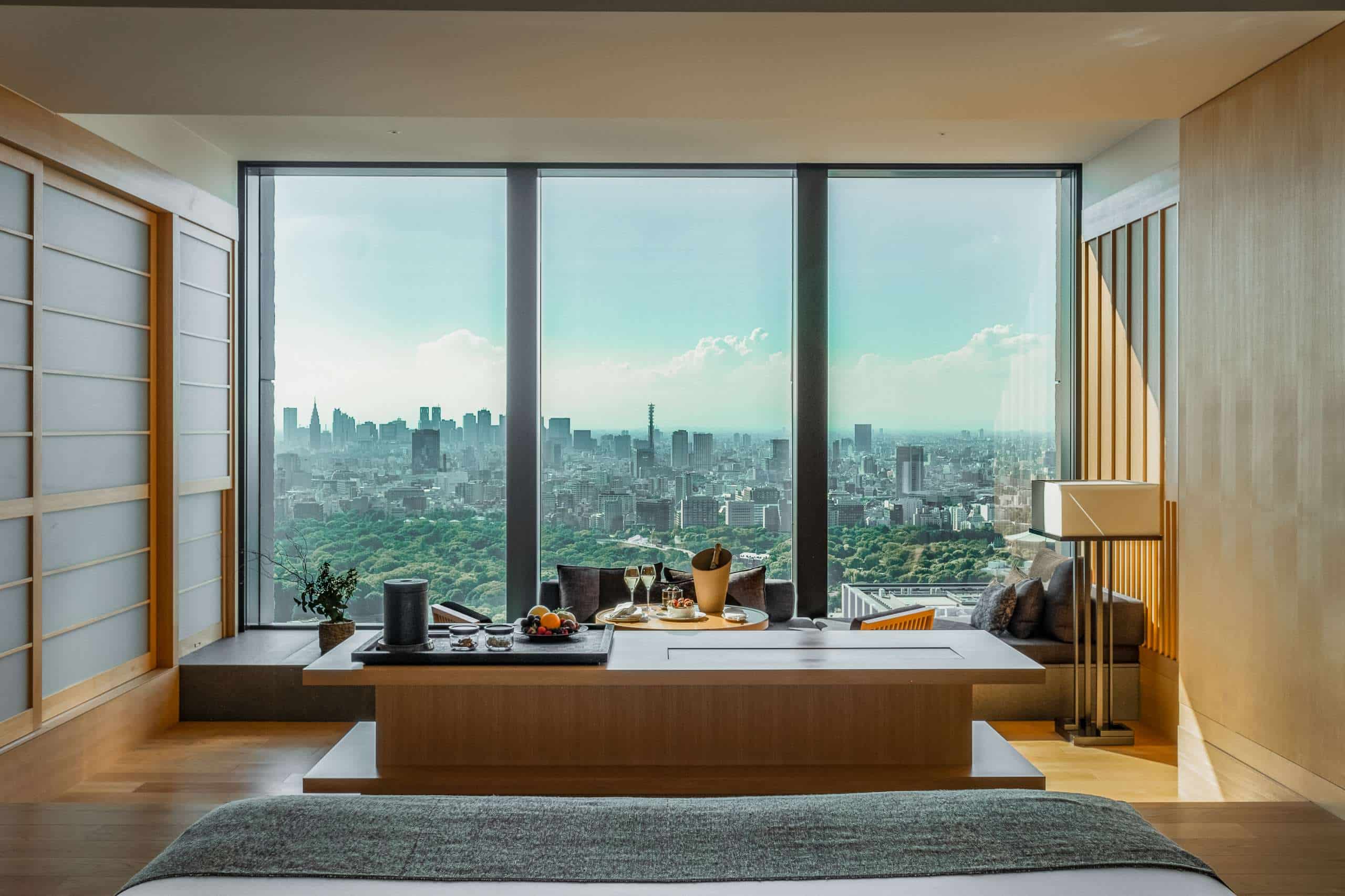 Aman Tokyo, Japan - Accommodation -  deluxe room with Champagne