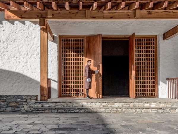 Amankora, Bhutan - Accommodation, Paro Lodge, Main Courtyard and Entrance