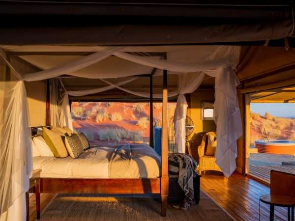 WOLWEDANS COLLECTION - Dune Camp Family Suite - Room interior and chiller