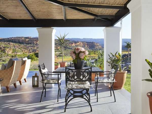 37. Cederberg House outside table with view
