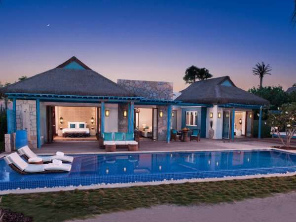 Two Bedroom Luxury Pool Villa Exterior Night