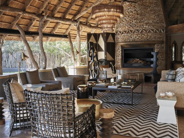 Singita Pamushana Lodge_Lounge and Fireplace