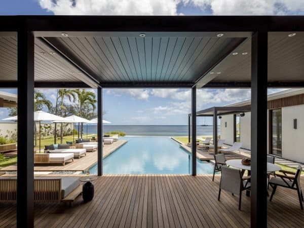 17. Beachfront Villa Pool Deck and Beach View