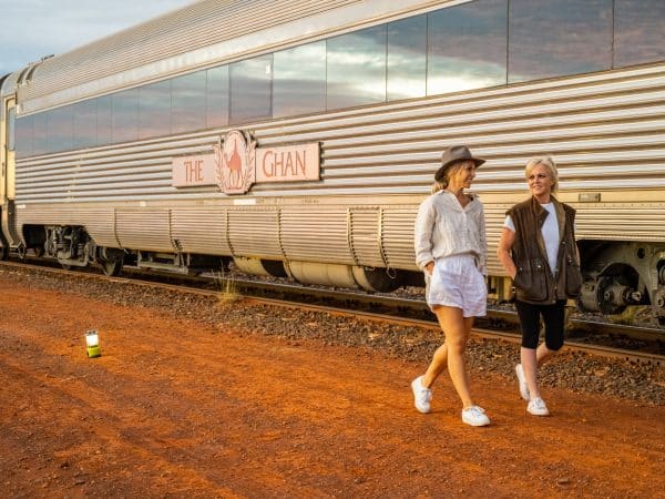 train, The Ghan, food, Outback, fire, wine