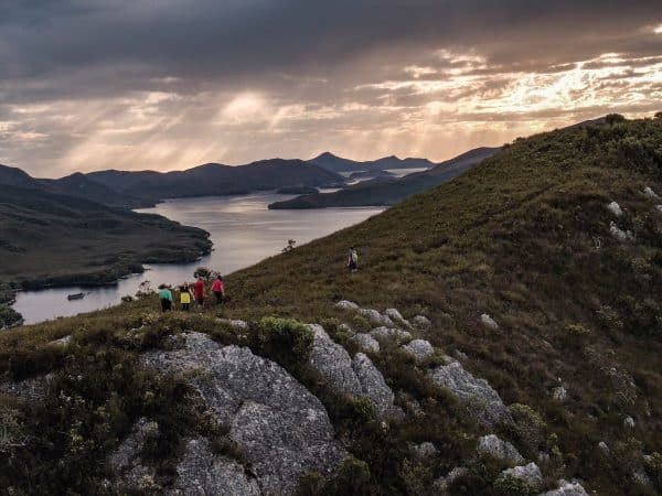 On-Board_Odalisque-III_Southwest-Tasmania_Experience_Balmoral-Hill-Walk_Group